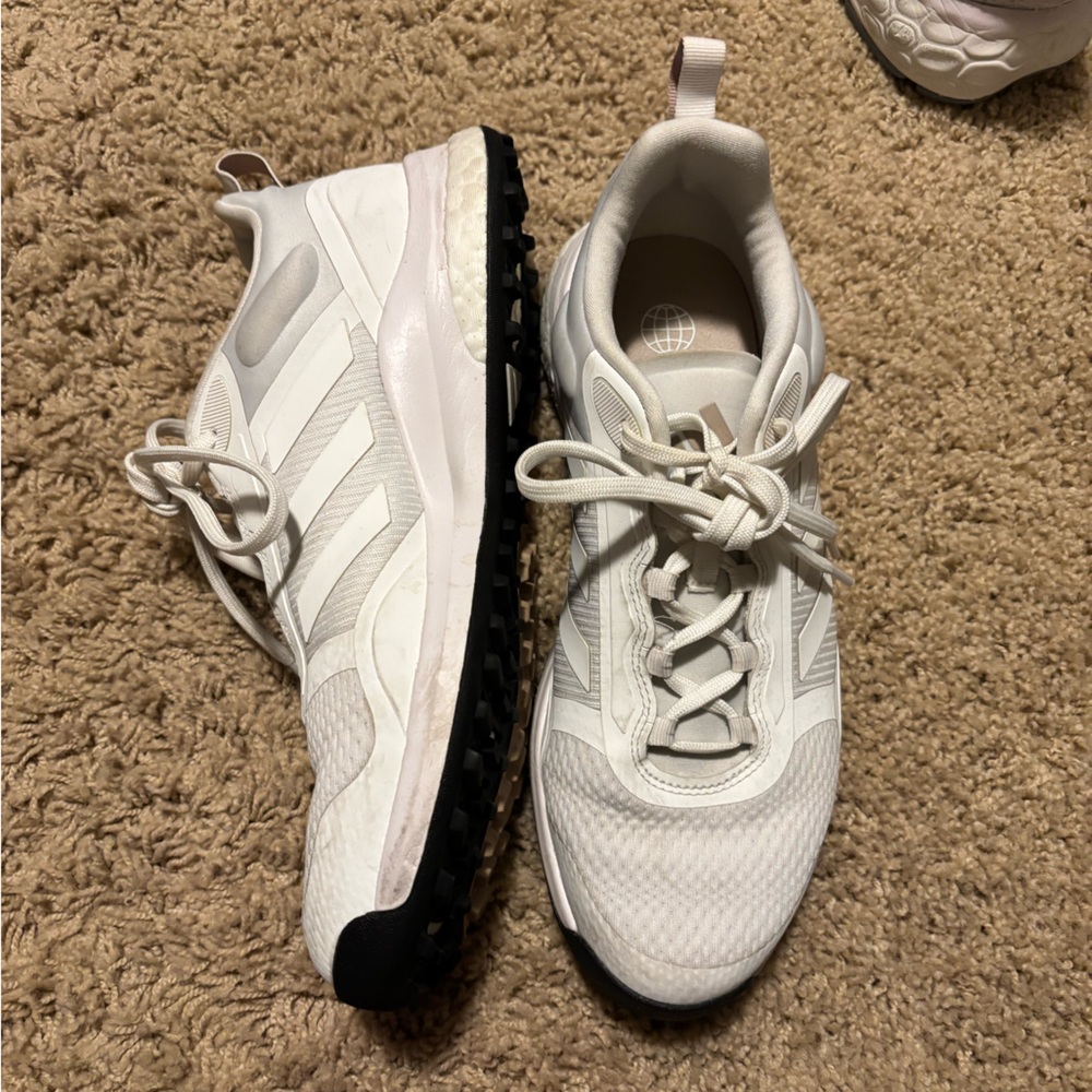 Adidas Women's GOLF White and Black Sneakers